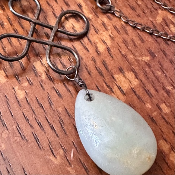 Artisan Natural Stone Beads and Sterling Silver Pendant Necklace - Picture 16 of 17